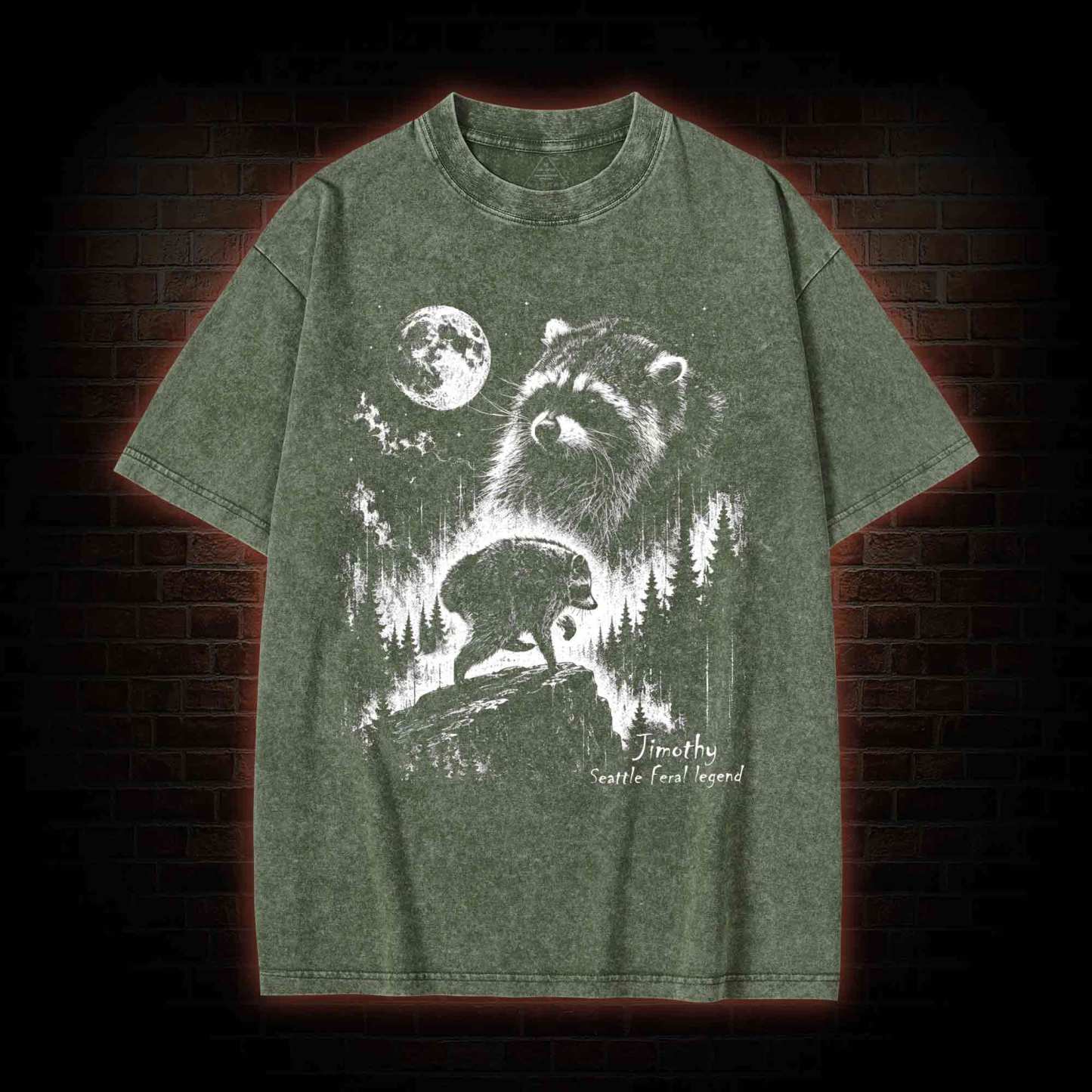 Vintage Jimothy Raccoon Washed T-shirt