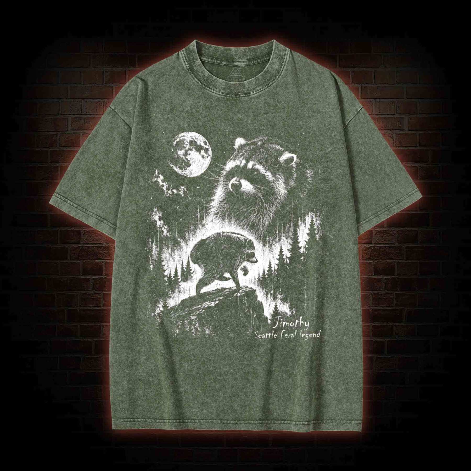 Vintage Jimothy Raccoon Washed T-shirt