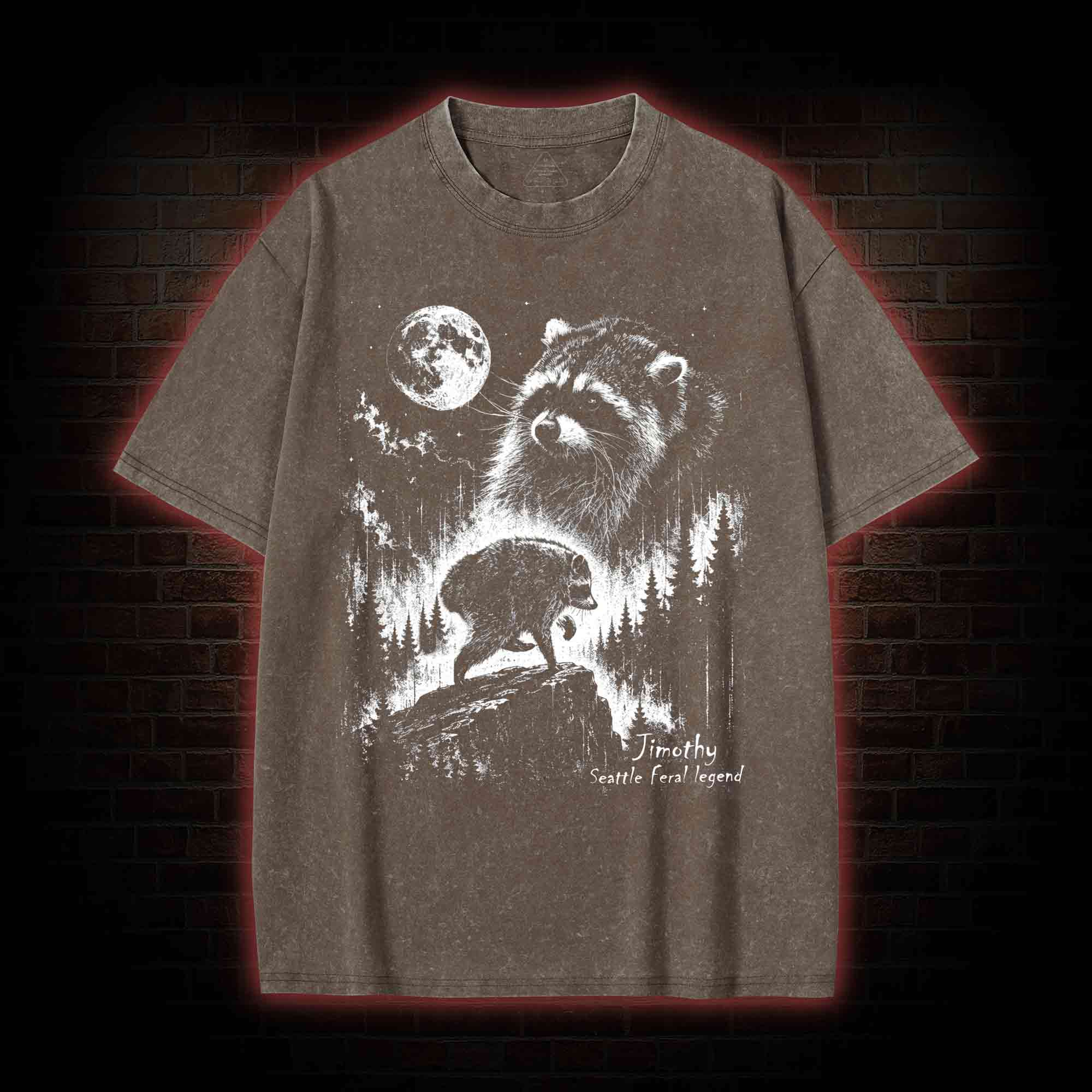 Vintage Jimothy Raccoon Washed T-shirt