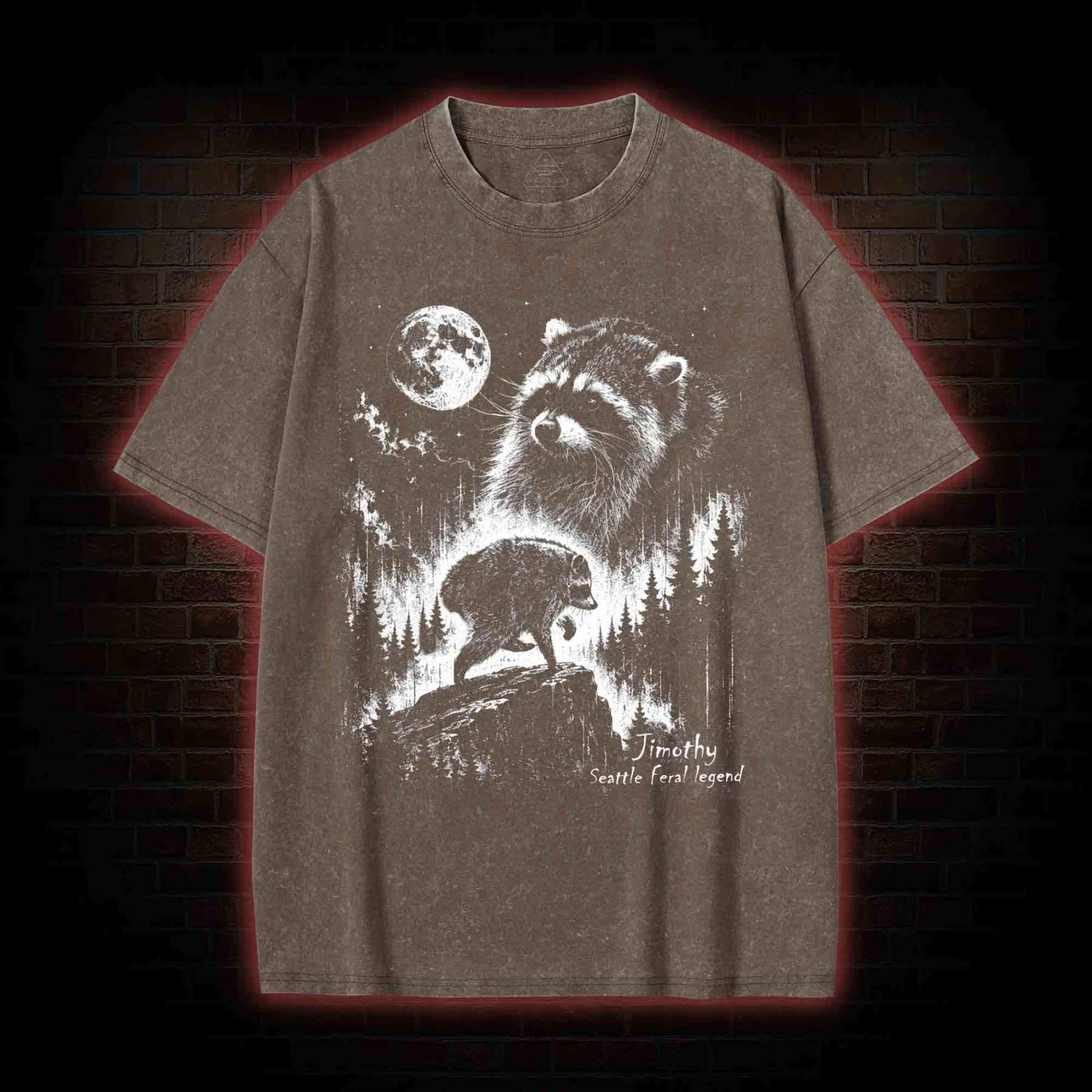 Vintage Jimothy Raccoon Washed T-shirt
