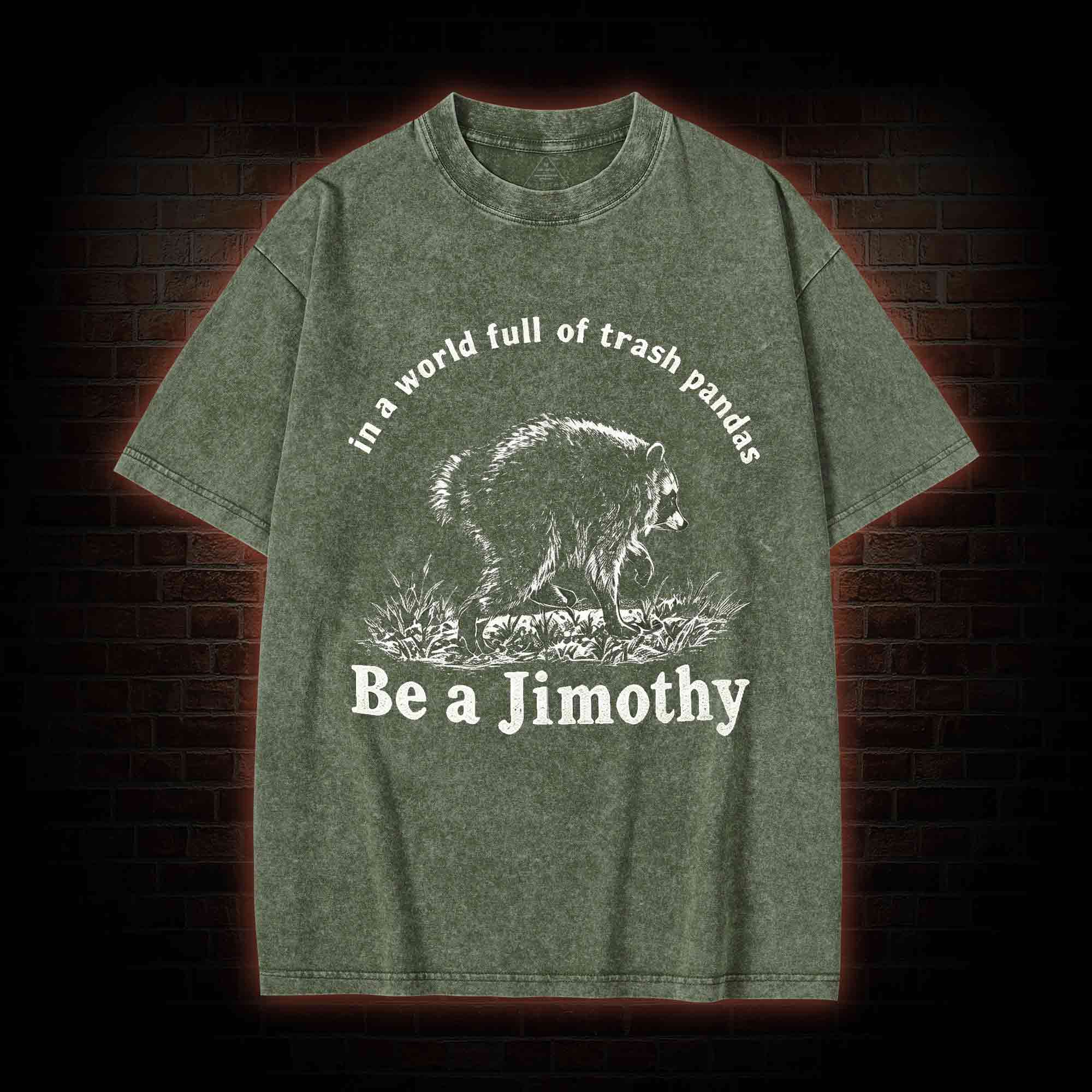 Be A Jimothy Raccoon Washed T-shirt