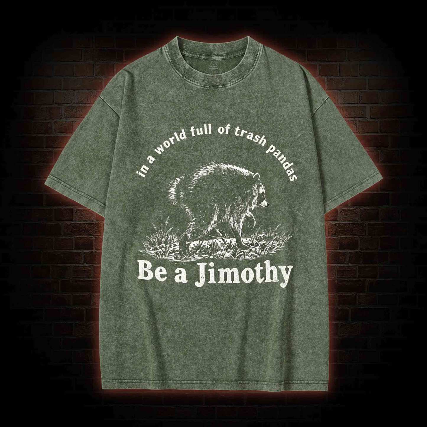 Be A Jimothy Raccoon Washed T-shirt