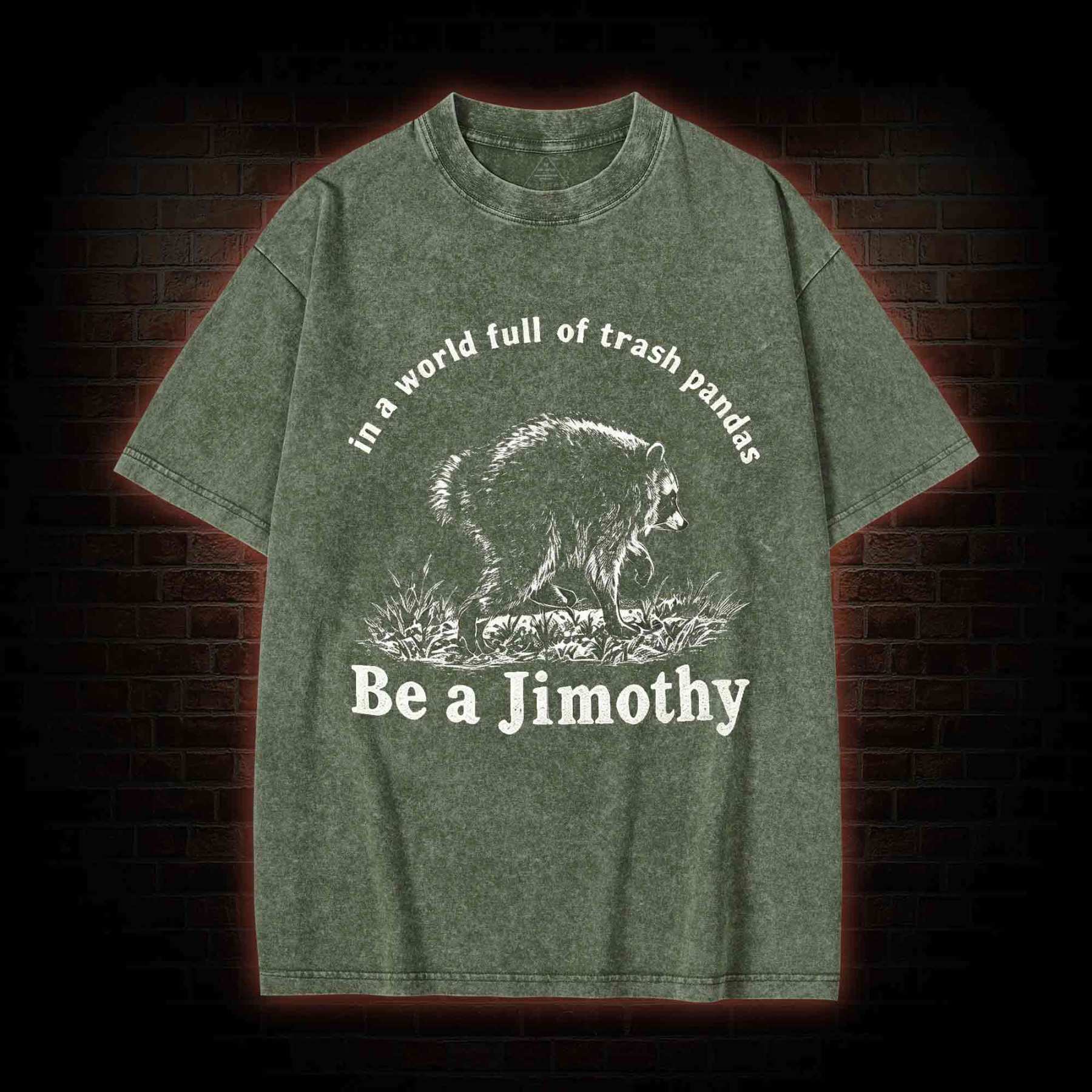 Be A Jimothy Raccoon Washed T-shirt