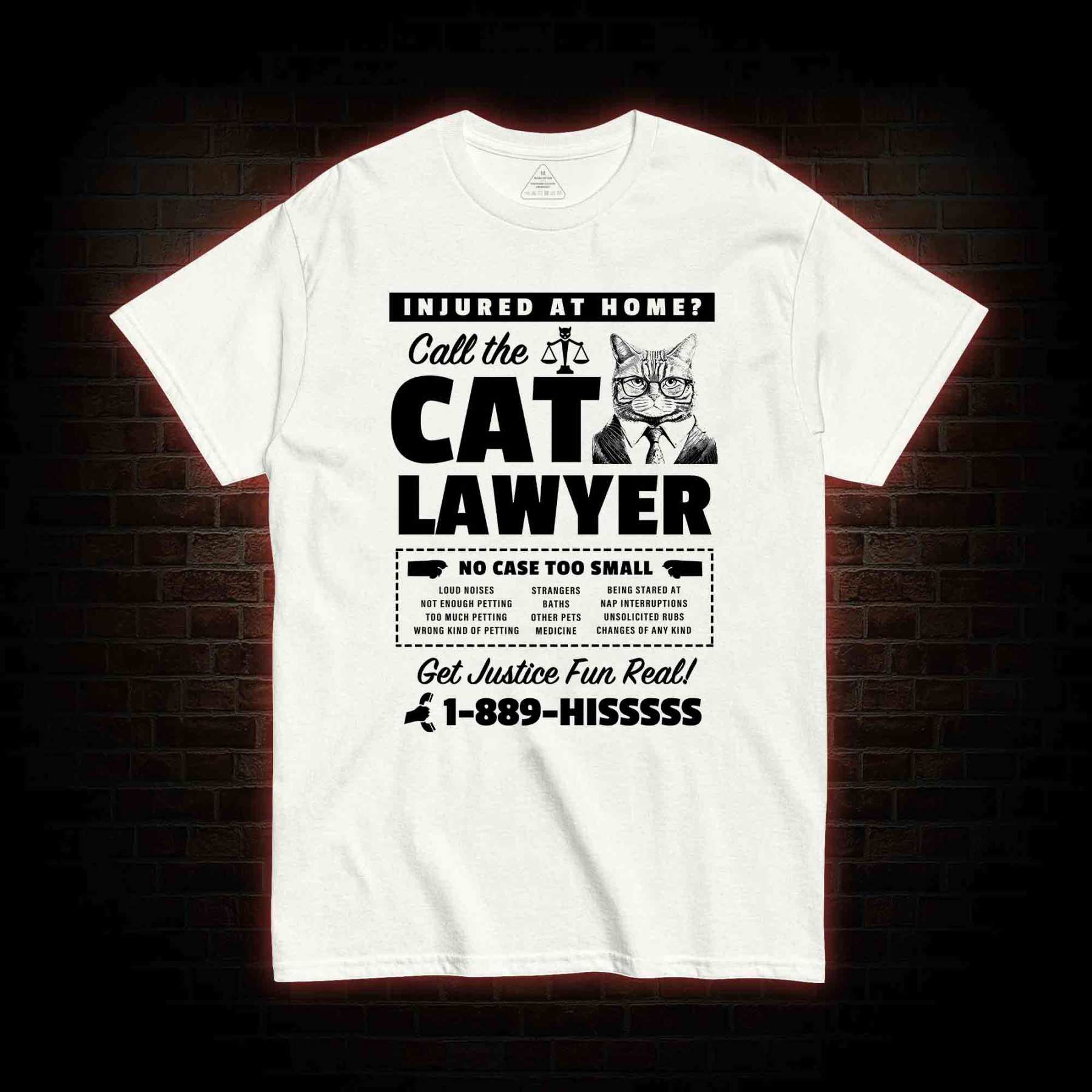 Call The Cat Lawyer T-shirt