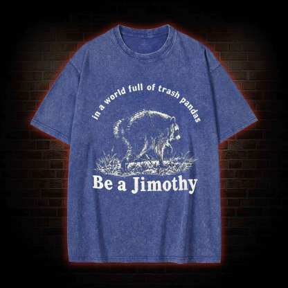 Be A Jimothy Raccoon Washed T-shirt