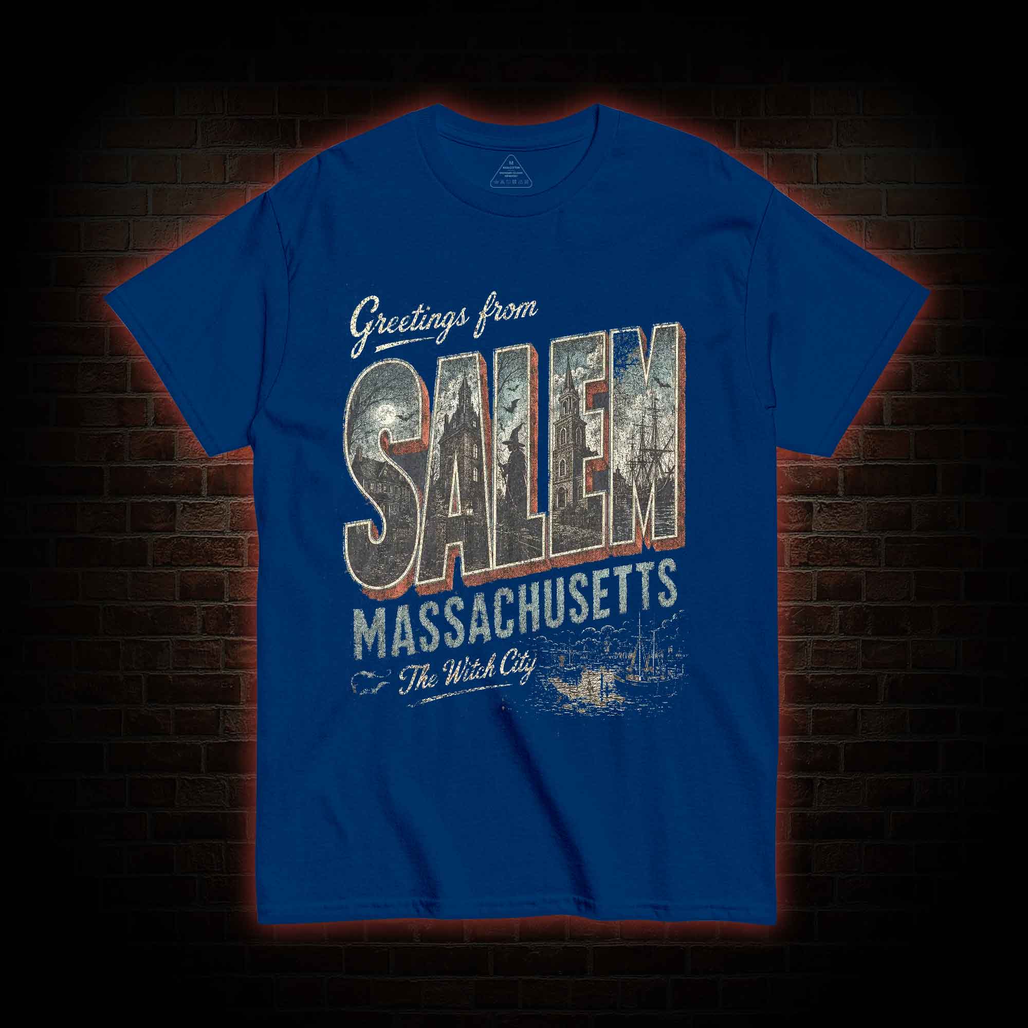 Greetings From Salem Salem Massachusetts Graphic T-shirt