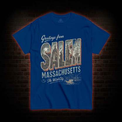 Greetings From Salem Salem Massachusetts Graphic T-shirt
