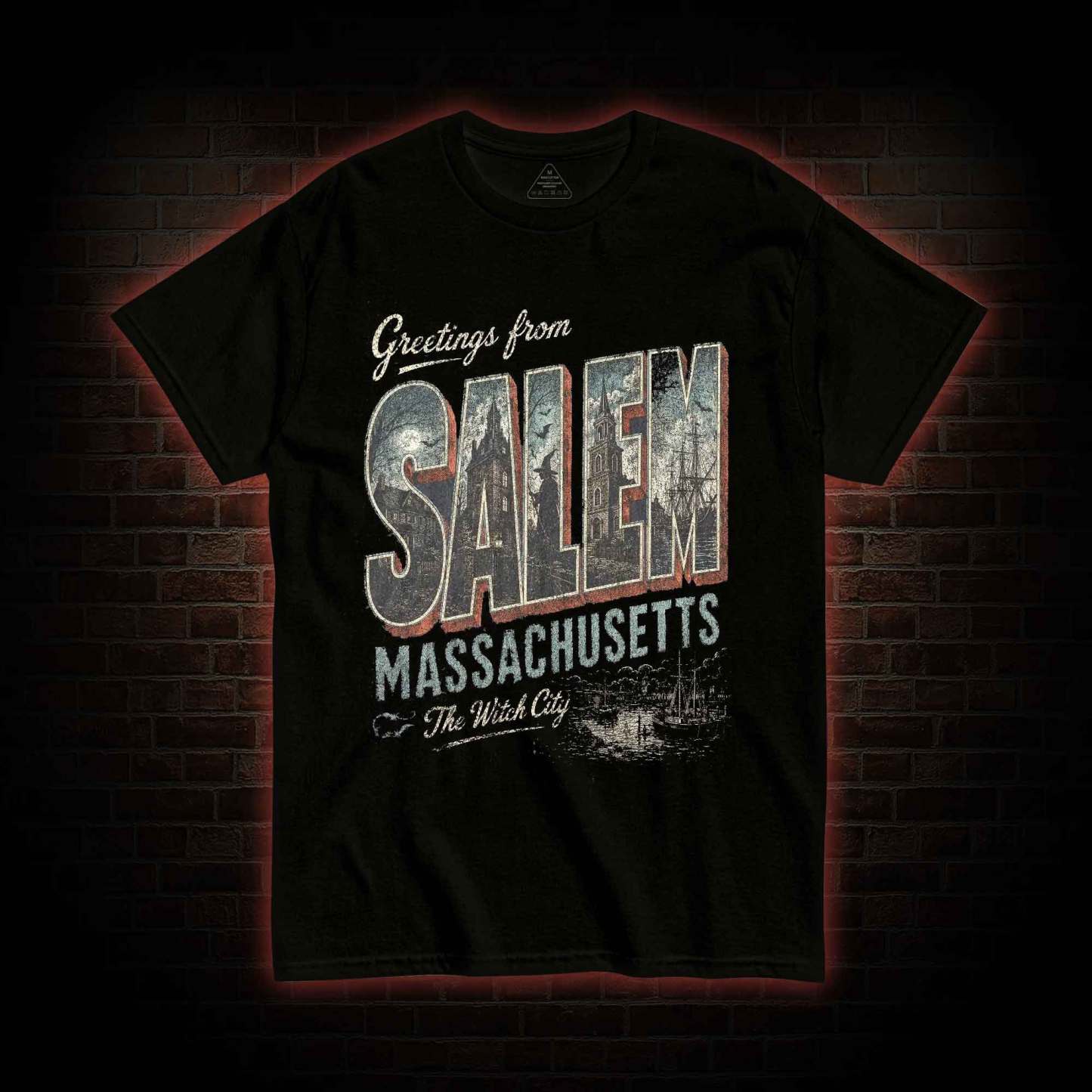 Greetings From Salem Salem Massachusetts Graphic T-shirt