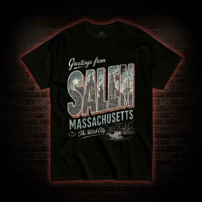 Greetings From Salem Salem Massachusetts Graphic T-shirt