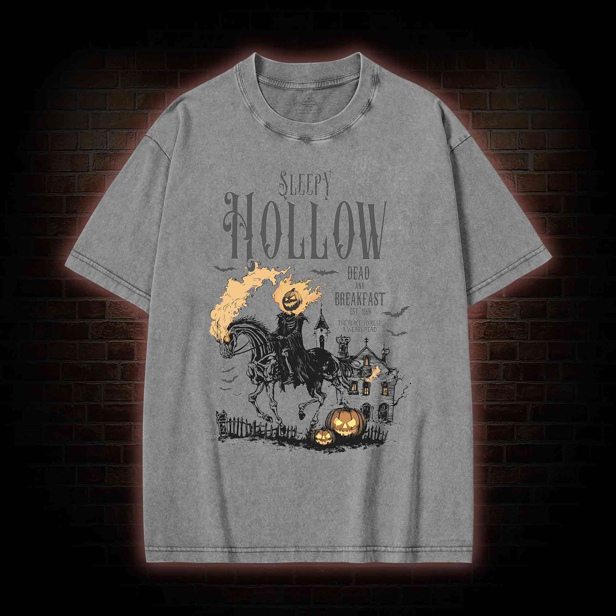 Comfort Colors Sleepy Hollow Halloween Washed T-shirt