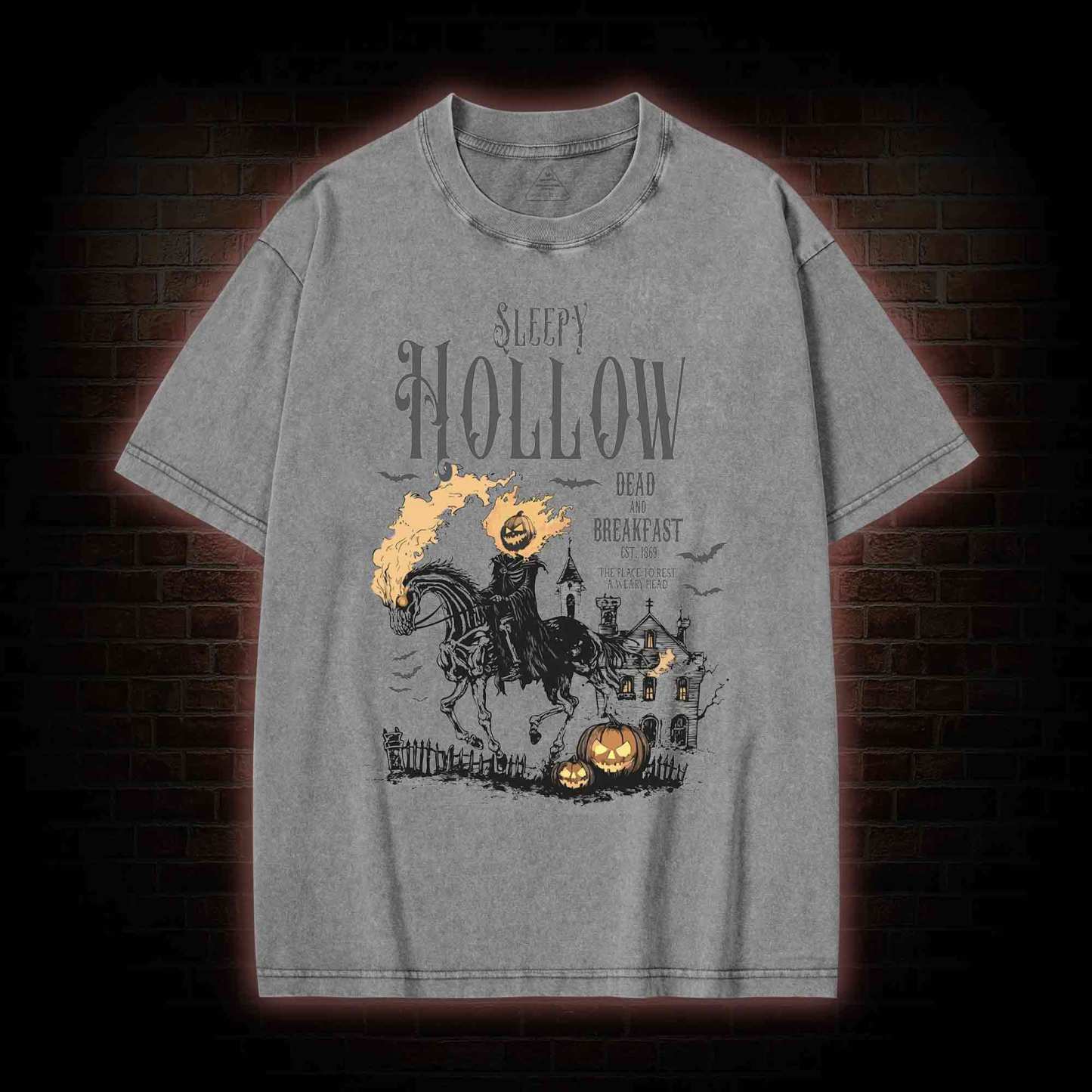 Comfort Colors Sleepy Hollow Halloween Washed T-shirt