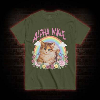 Alpha Male Funny Kitten T-shirt