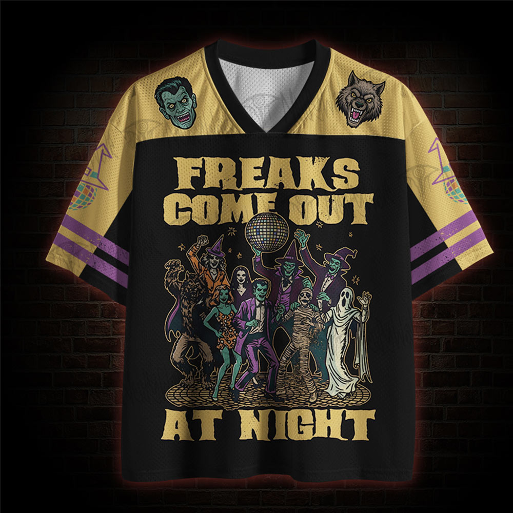 Freaks Come Out at Night Mesh Jersey