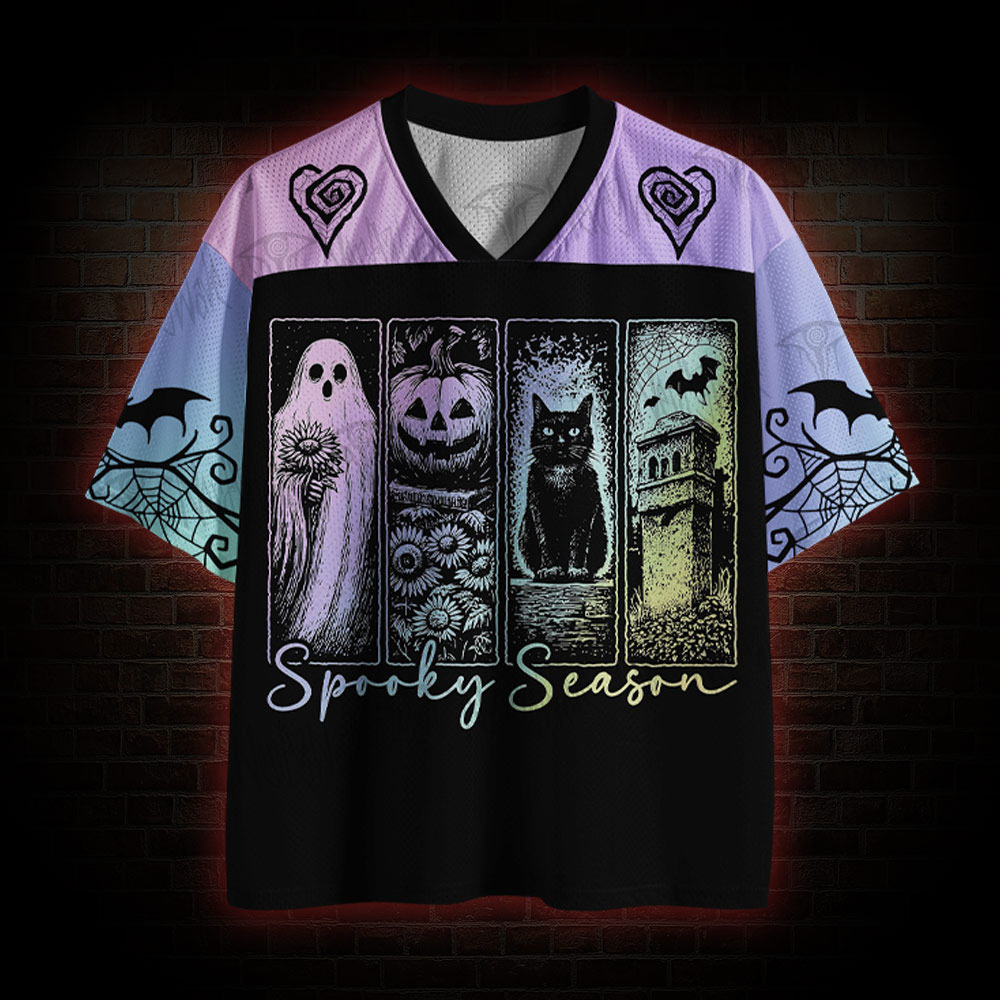 Spooky Season Cat Mesh Jersey