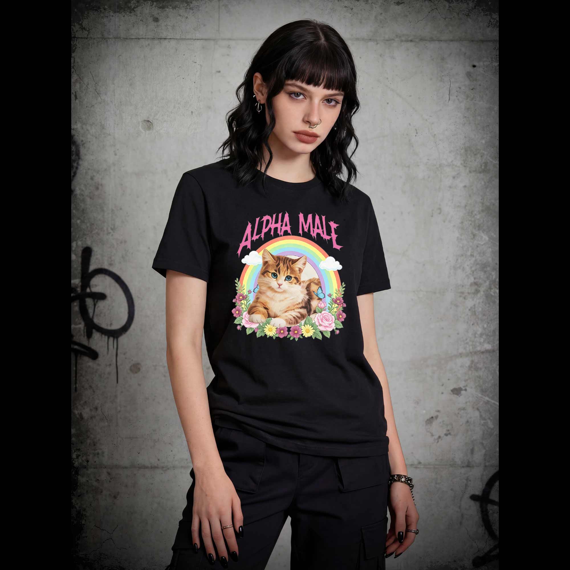 Alpha Male Funny Kitten T-shirt