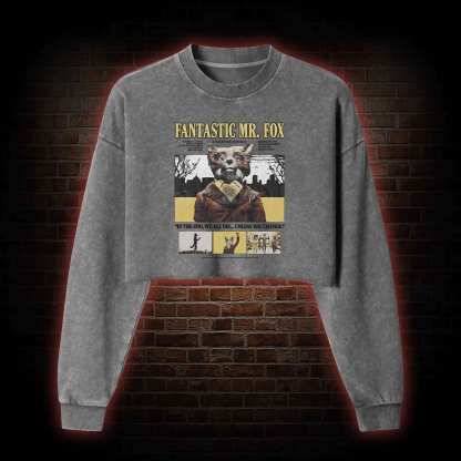 I'm a Wild Animal Washed Cropped Sweatshirts