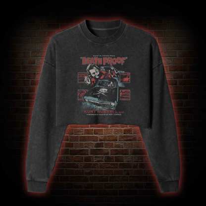 It's All about the Subtext Washed Cropped Sweatshirts
