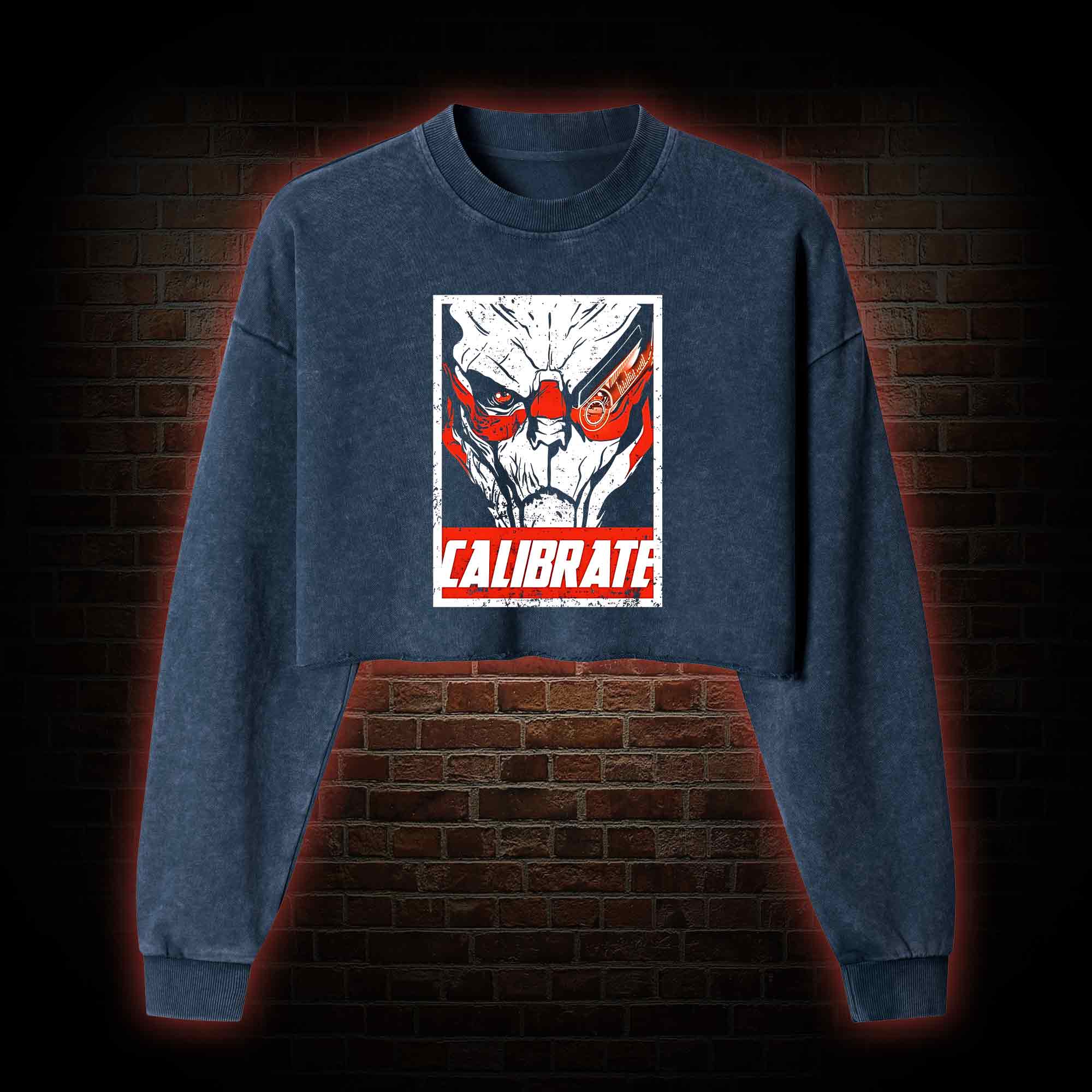 Calibrate Washed Cropped Sweatshirts