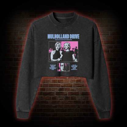 Pretending to be Somebody Else Washed Cropped Sweatshirts