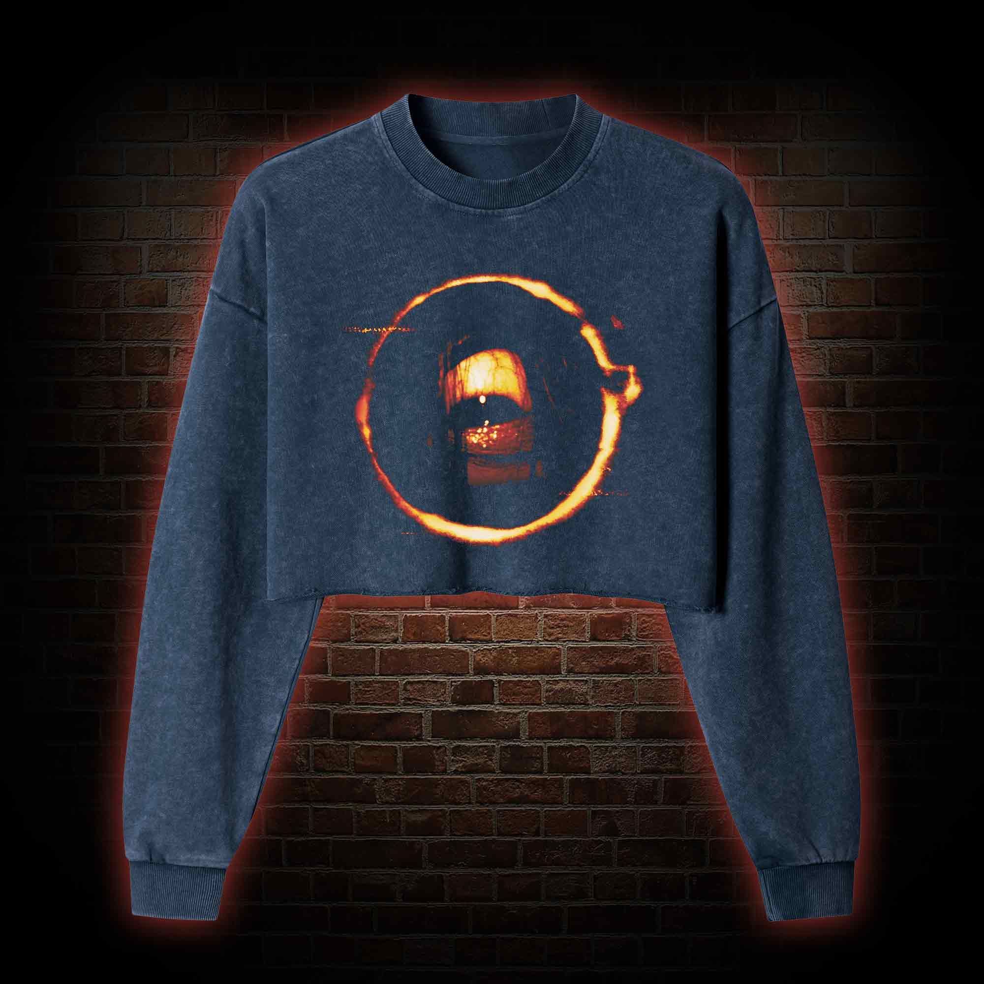 Seven Days Washed Cropped Sweatshirts