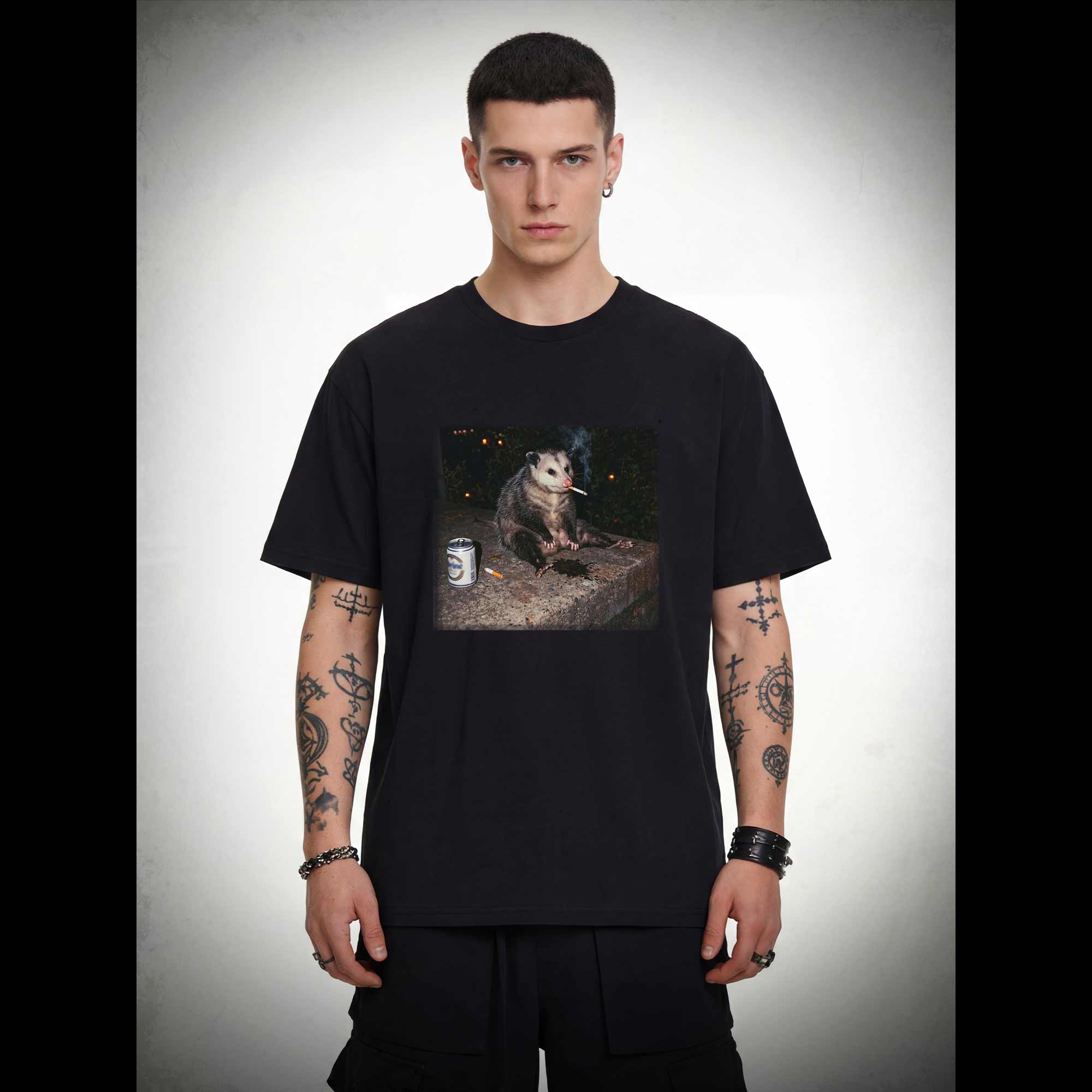 Smoking Possum Meme T-shirt