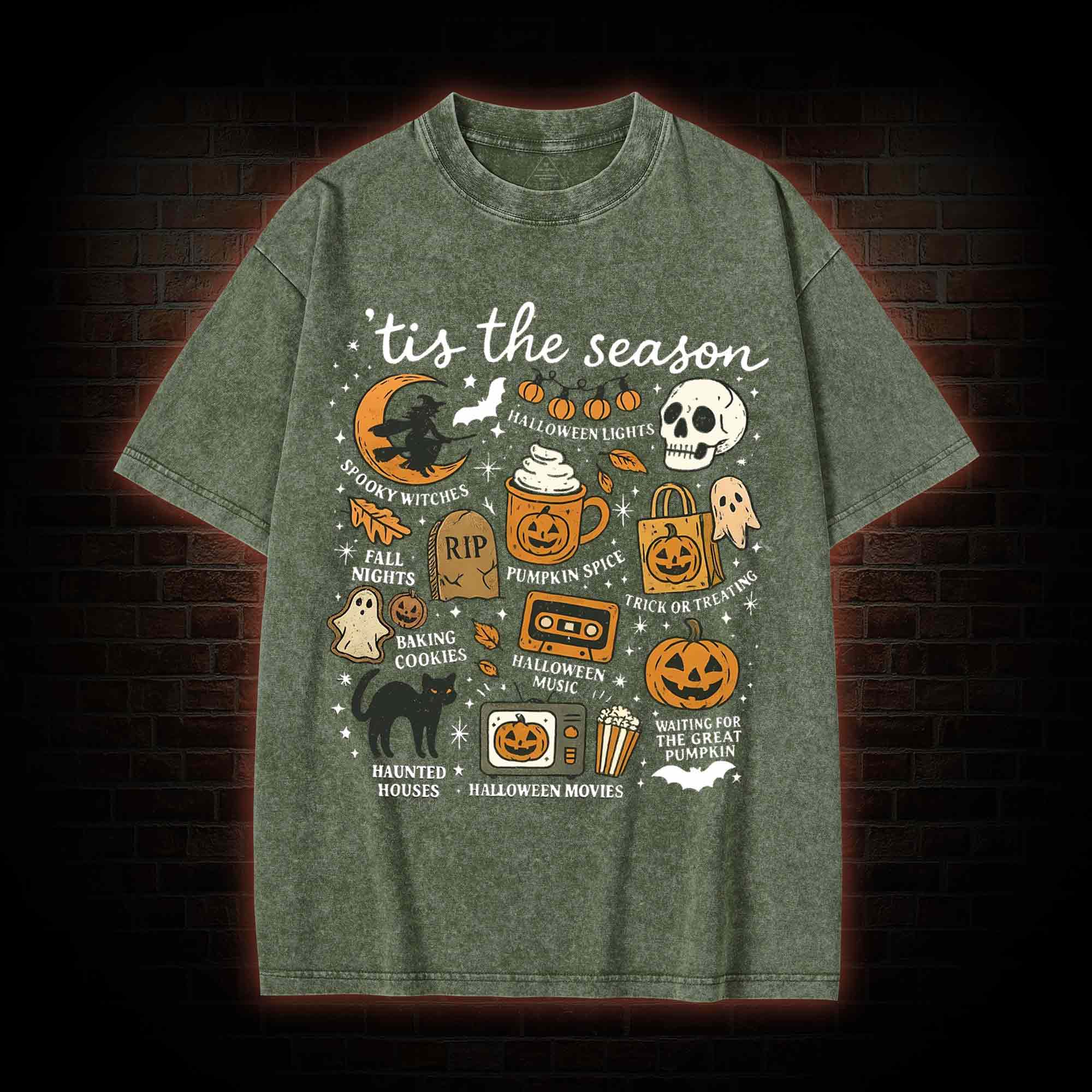 Vintage Halloween Washed T-shirt