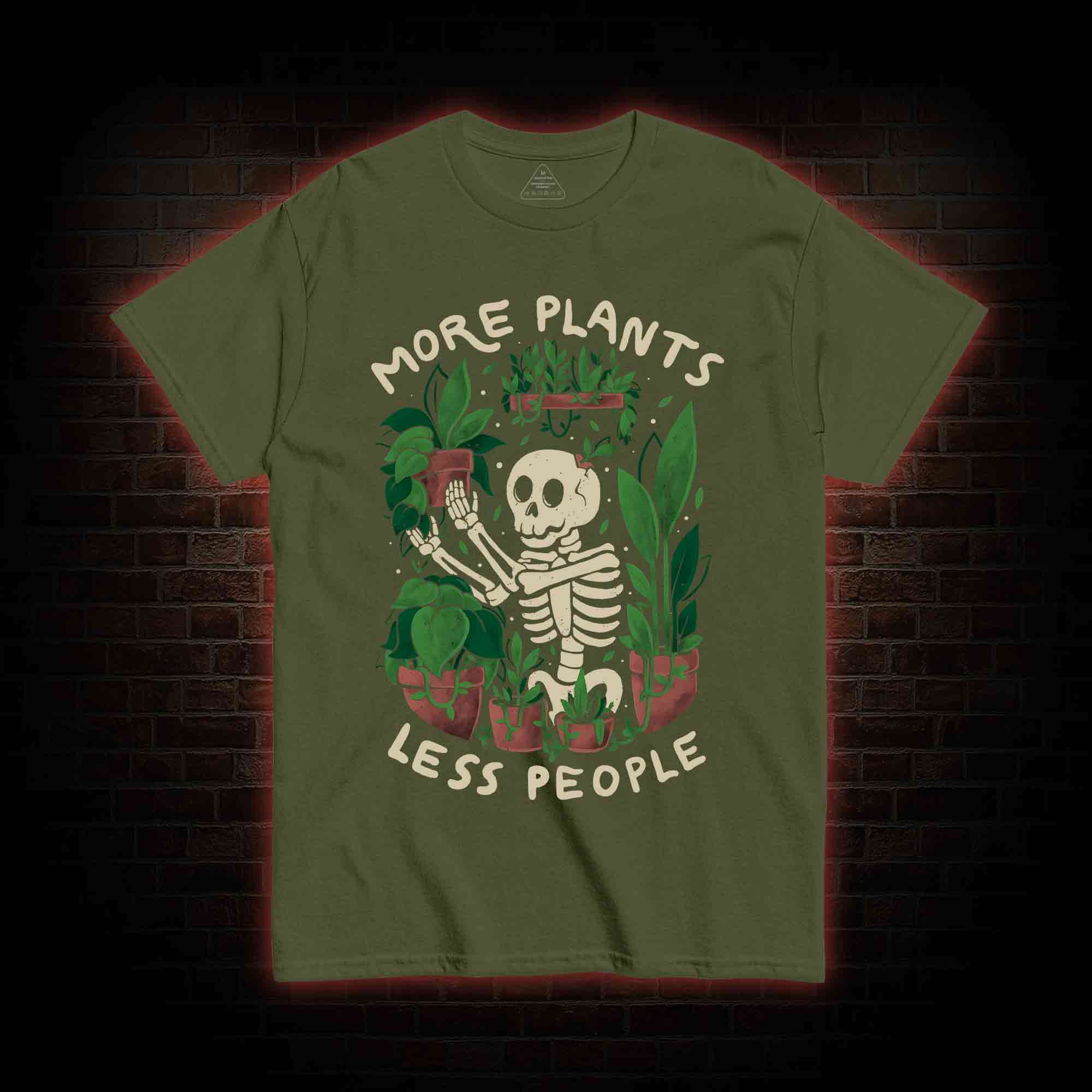 More Plants Less People T-shirt