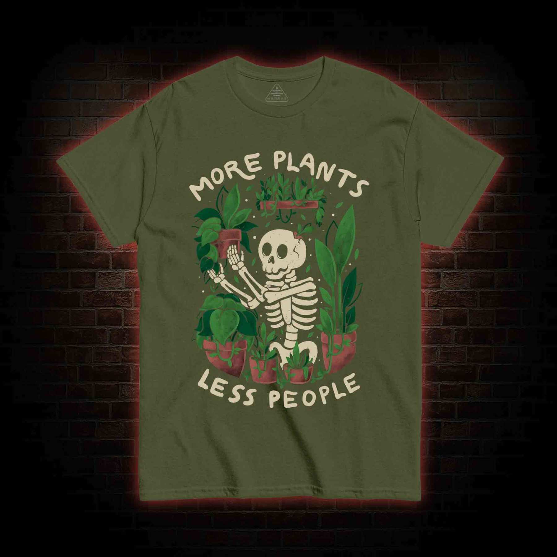 More Plants Less People T-shirt