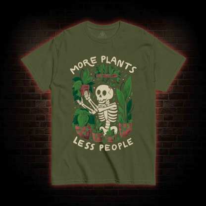 More Plants Less People T-shirt
