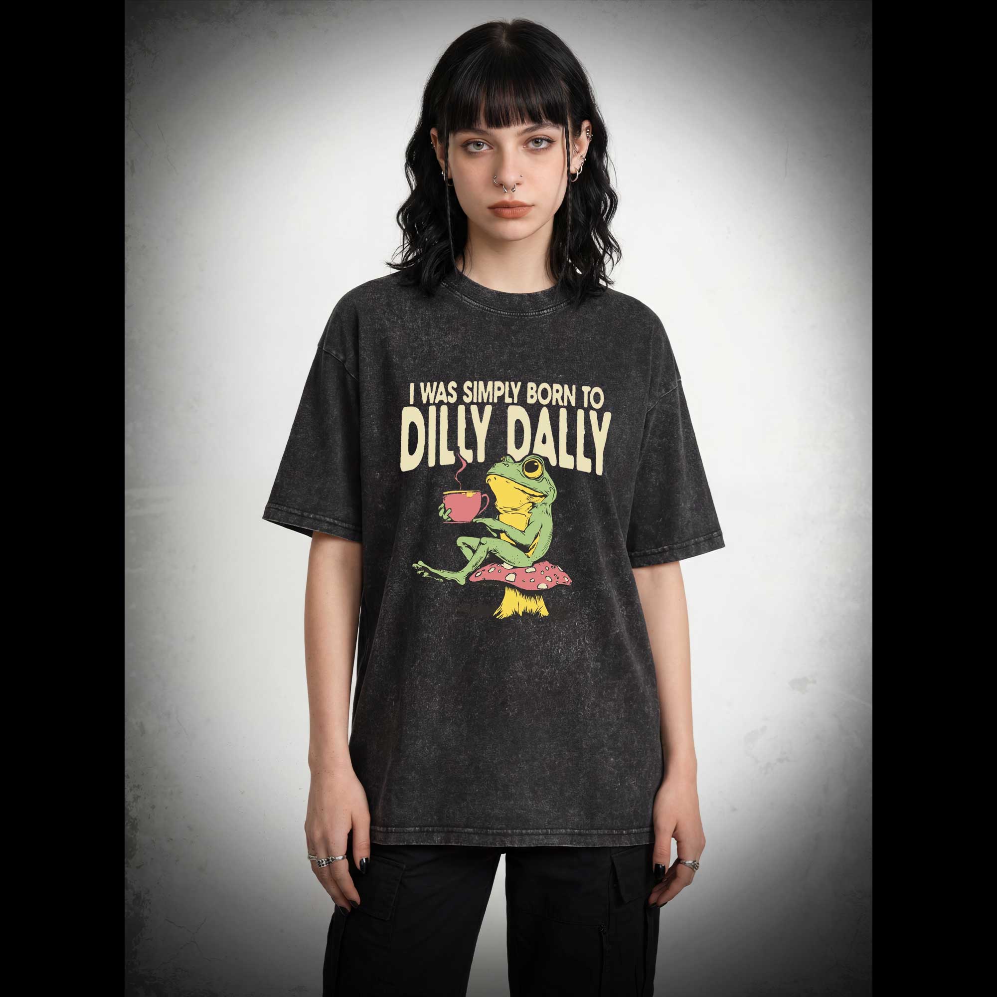 Born to Dilly Dally Washed T-shirt