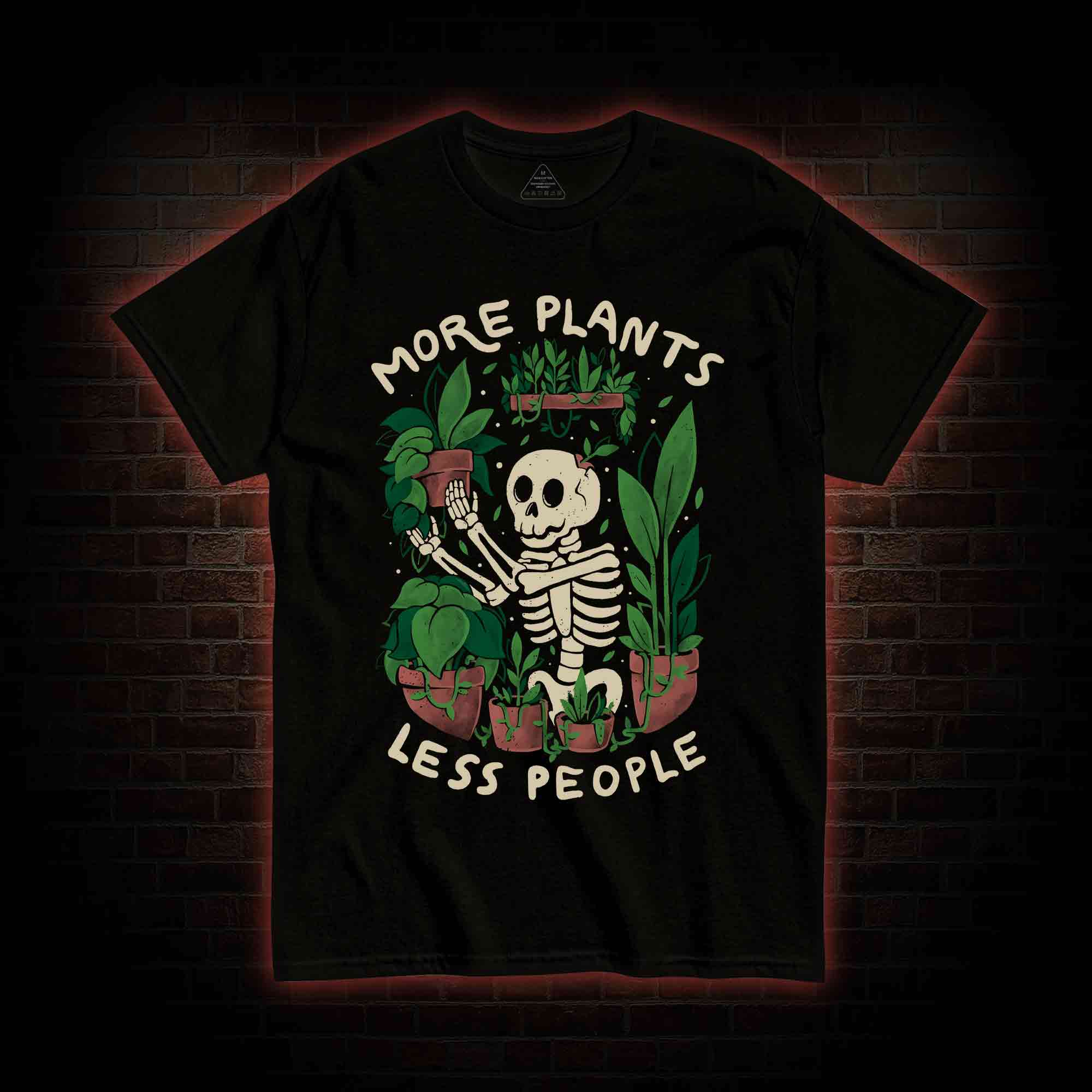 More Plants Less People T-shirt