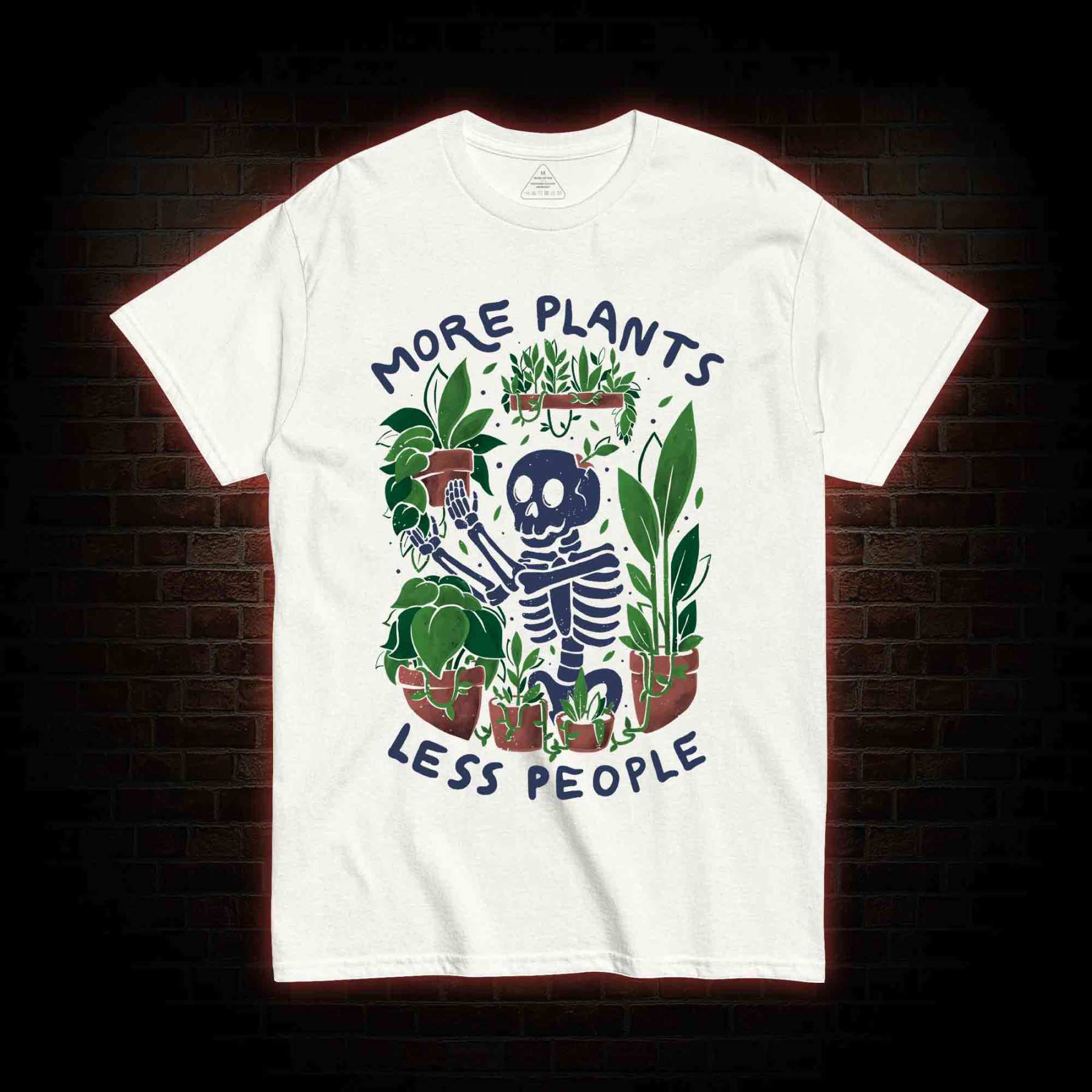 More Plants Less People T-shirt
