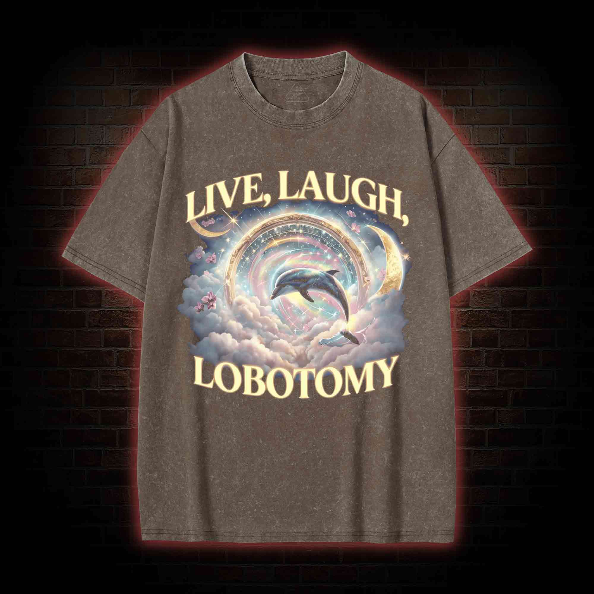 Live Laugh Lobotomy Washed T-shirt