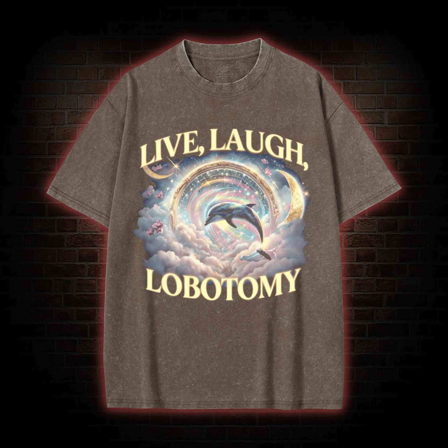 Live Laugh Lobotomy Washed T-shirt