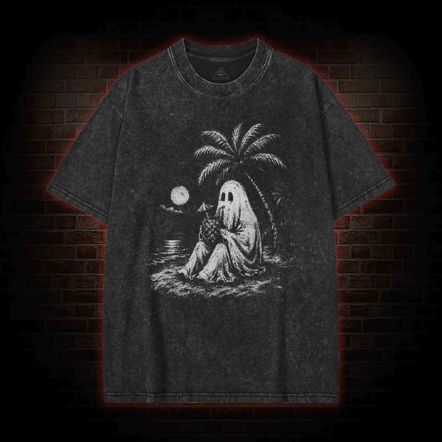 Spooky Summer Halloween Washed T-shirt