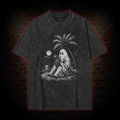 Spooky Summer Halloween Washed T-shirt