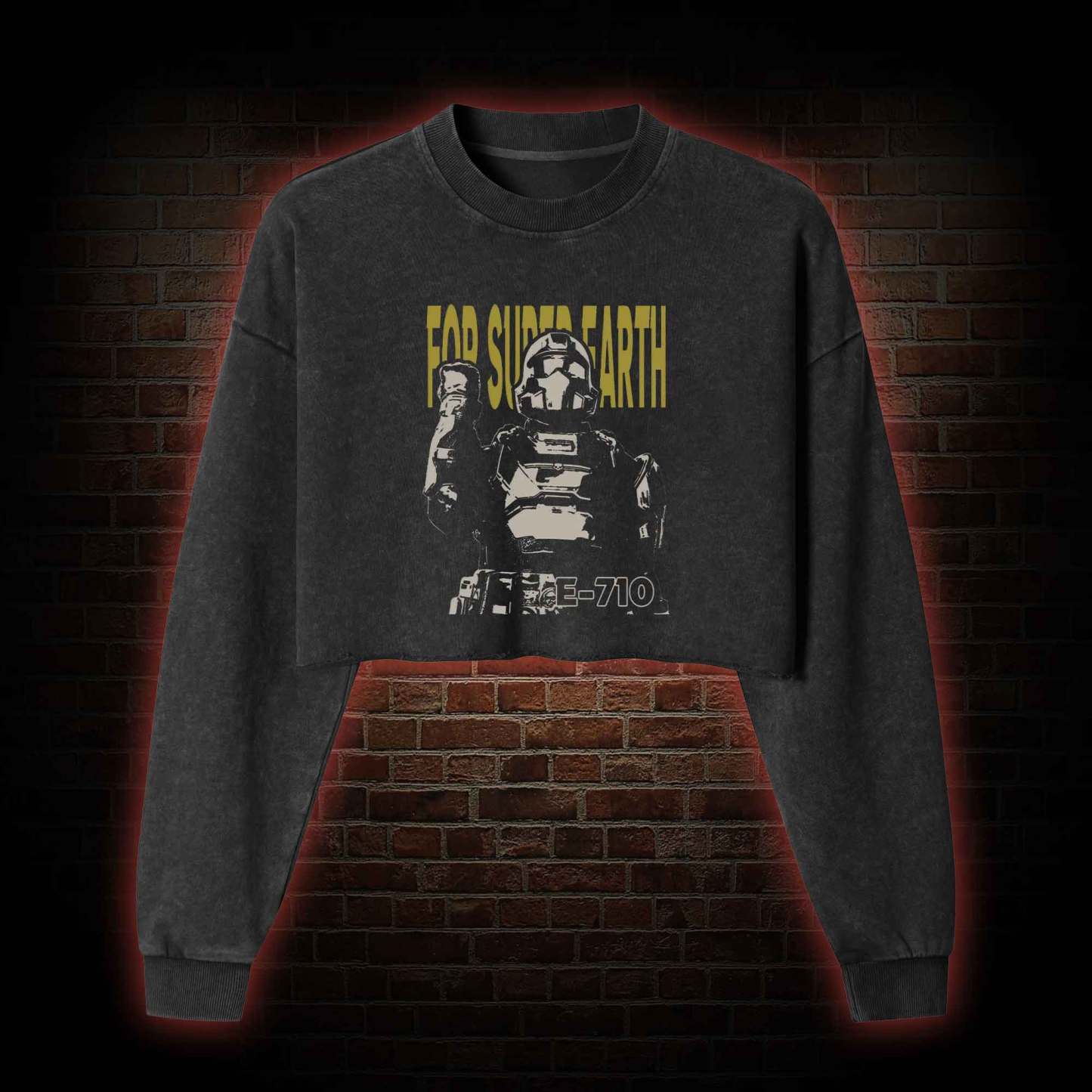 Democracy Washed Cropped Sweatshirts