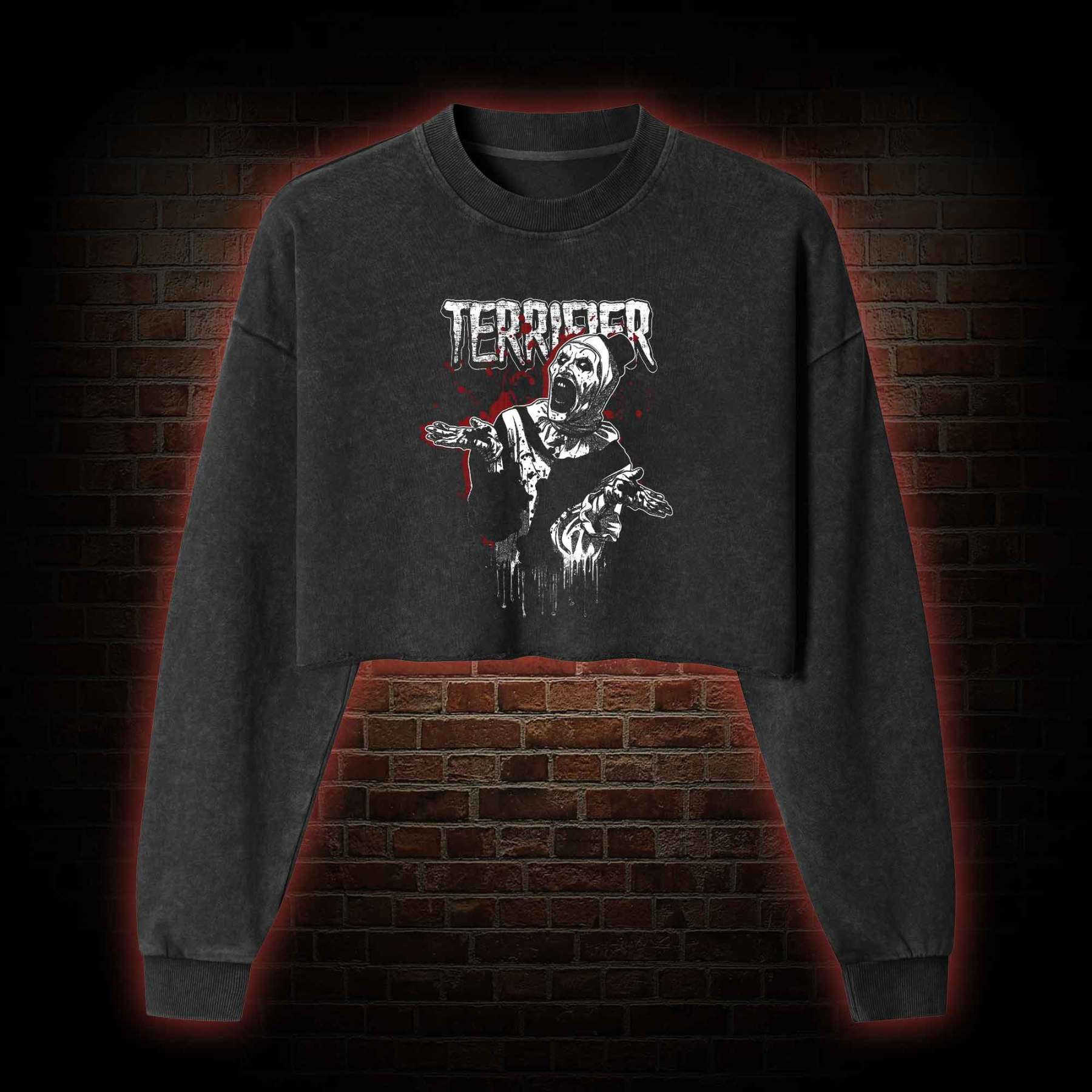 Democracy Washed Cropped Sweatshirts