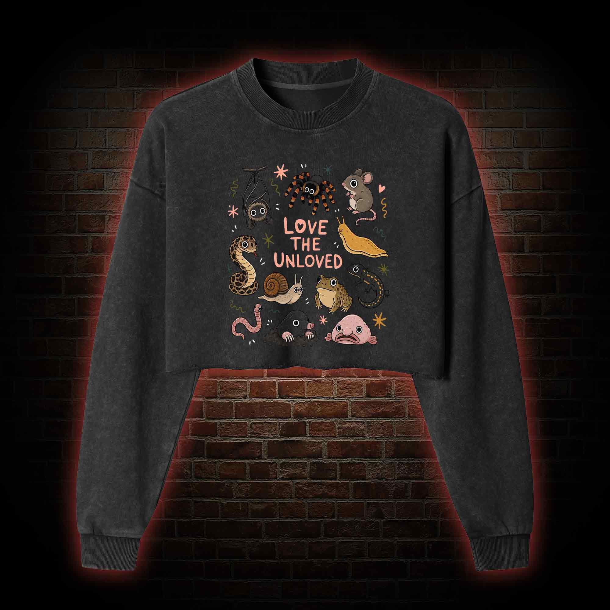Love the Unloved Washed Cropped Sweatshirts