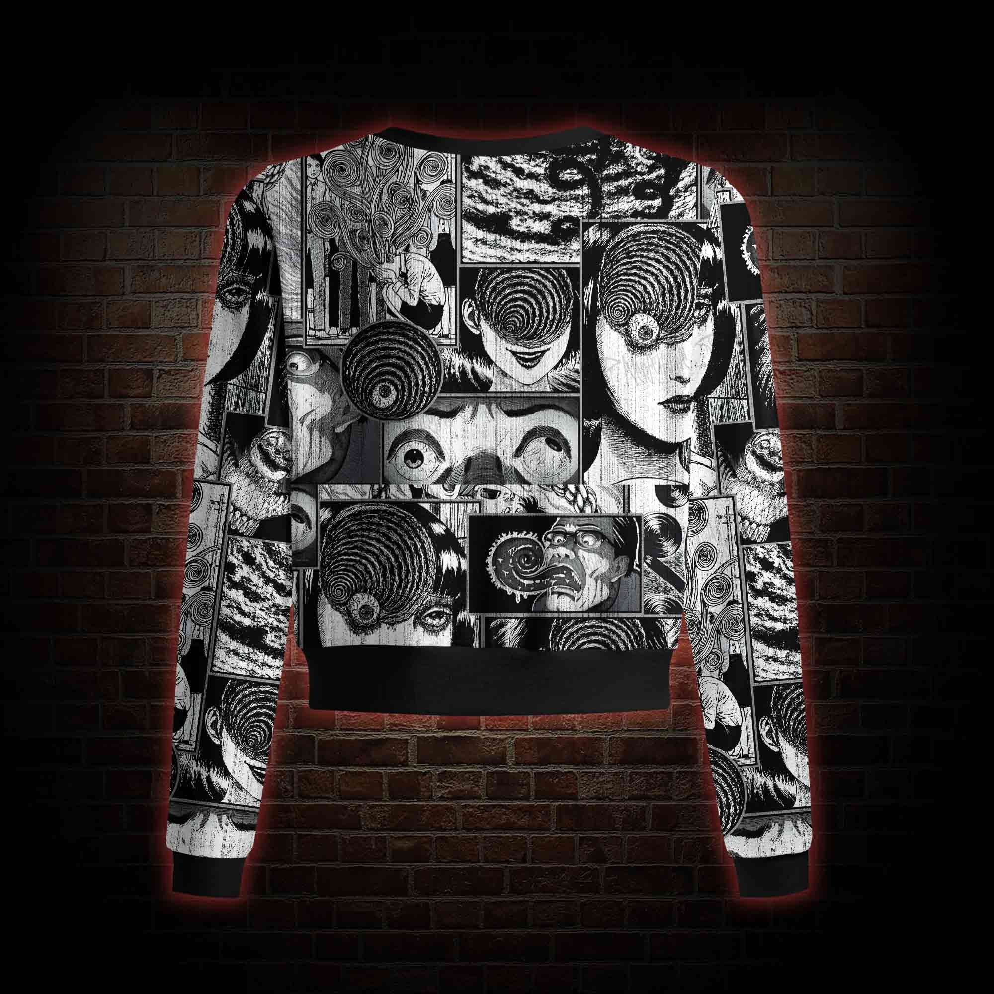 Sprial Horror Cardigan Sweaters