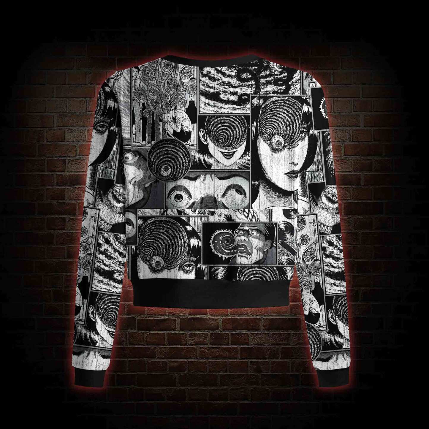 Sprial Horror Cardigan Sweaters