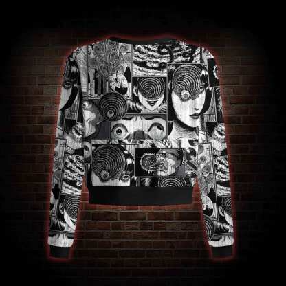 Sprial Horror Cardigan Sweaters