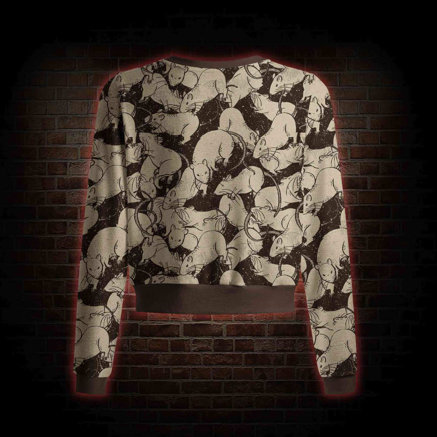 Black Death Button-up Cardigan Sweaters