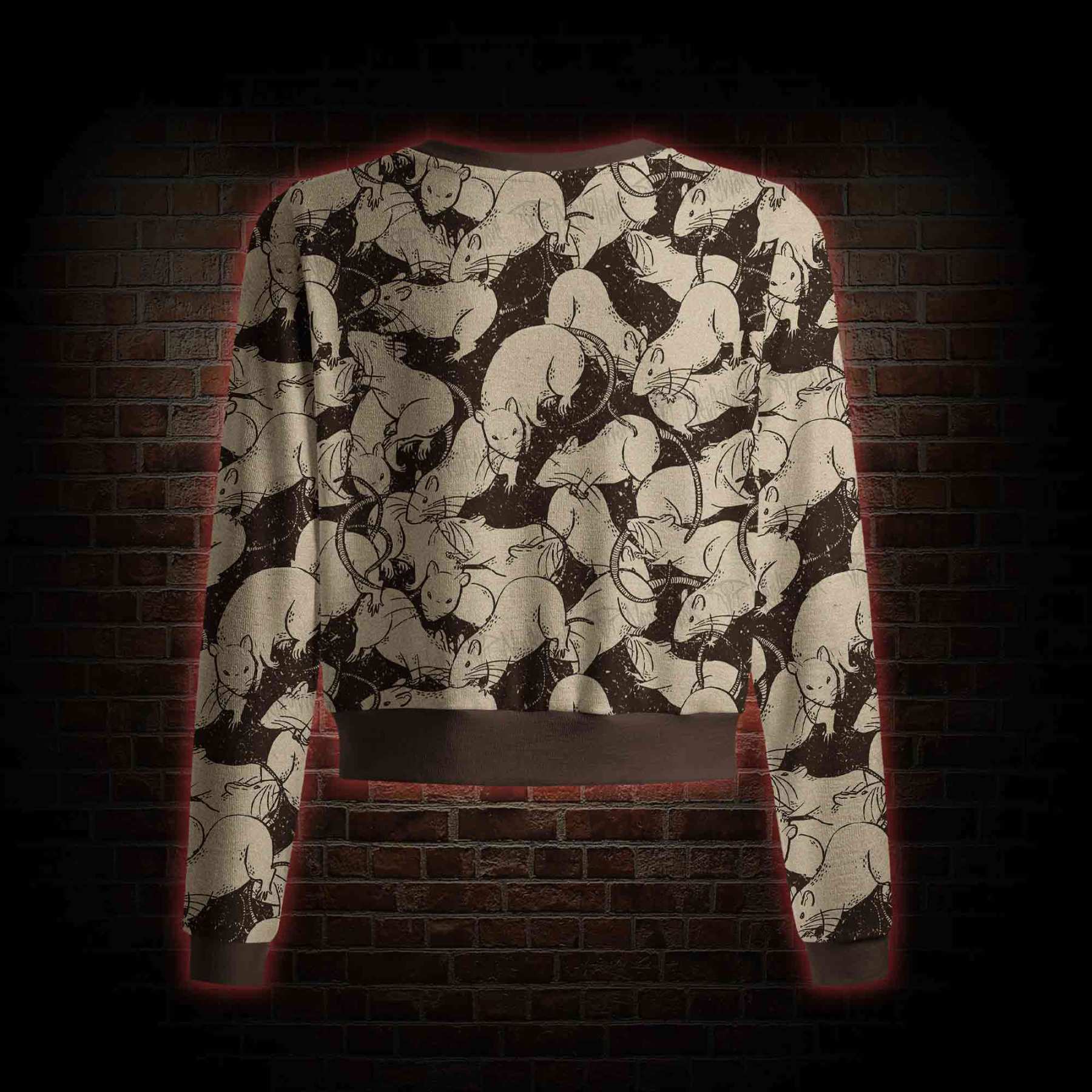 Black Death Button-up Cardigan Sweaters