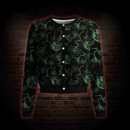 Alien Delivery Guy Cardigan Sweaters
