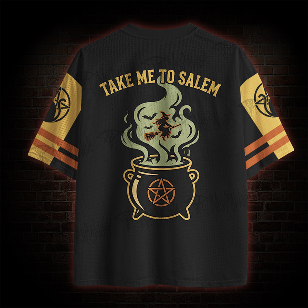 Take Me To Salem Halloween Mesh Jersey