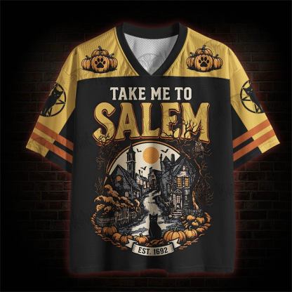 Take Me To Salem Halloween Mesh Jersey
