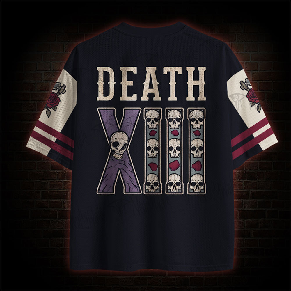 Vintage Death XIII Tarot Grim Reaper Mesh Jersey