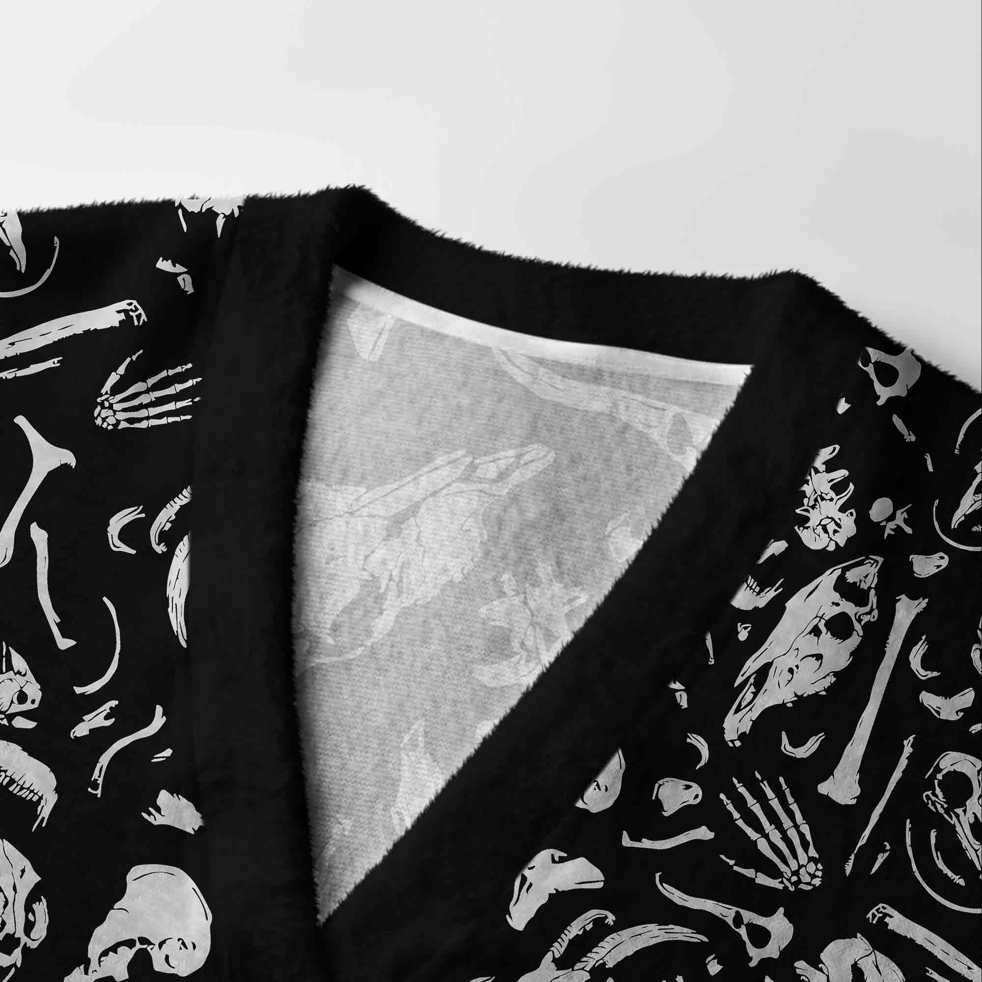 Dinosaur Fossils Cardigan Sweater