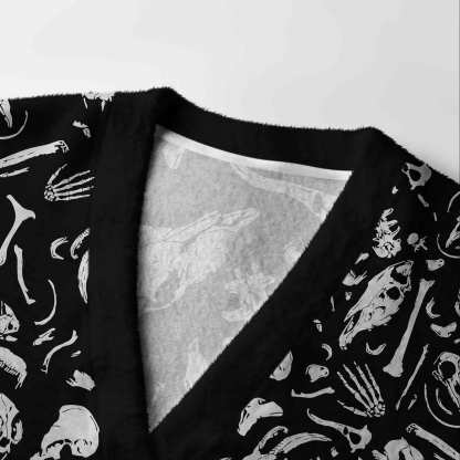 Dinosaur Fossils Cardigan Sweater